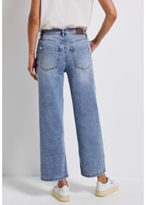 Street One Damen Straight-Jeans, blau, casual, Gr. 31, unifarben, Jeans, 72% Baumwolle, 27% Polyester, 1% Elasthan, Jeans, aus Baumwolle mit