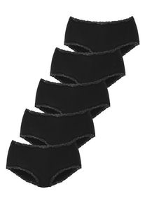 Vivance Taillenslip schwarz Gr. 32/34 für Damen. Mit Schleife. Körpernah. Nachhaltig.