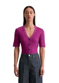 Marc O'Polo MARC O'POLO Damen T-Shirt "aus softem Modal-Organic-Cotton-Mix"fresh berry, Basic, Gr. XXS, unifarben, Obermaterial: 50% Modal, 50% Baumwolle, Shirts