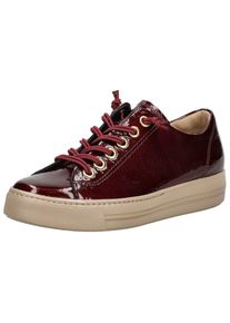 Paul Green Damen Sneaker "Paul Green Sneaker Leder", Gr. 42rot lack, Leder, casual, Schuhe