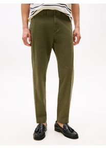 Tommy Hilfiger Herren Chinohose "CORE HARLEM ESSENTIAL TWILL"dunkelgrünery, casual, Gr. 30, Twill, Obermaterial: 97% Baumwolle, 3% Elasthan, Hosen,