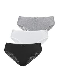 Vivance Brasilslip mehrfarbig Gr. 32/34 für Damen. Mit Spitze, Schleife. Körpernah. Nachhaltig.