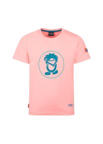 Trollkids Kinder T-Shirt "KIDS TROLL T"peony rose, harbor blau, sportlich, Gr. 116, Obermaterial: 65% Baumwolle, 35% Polyester, Shirts
