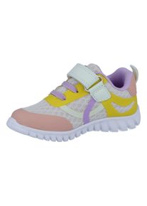 Richter Kinder Sneaker "Wallaby WMS: Mittel", Gr. 29peach, cre, sol, orc, Textil, Lederimitat, kontrastfarbene Details, sportlich, Schuhe, Klettschuh