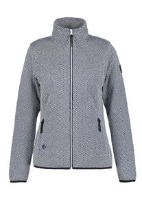Icepeak Damen Fleecejacke "D STRICKFLEECEJACKE AIKES", blau, sportlich, Gr. M, Strick, Obermaterial: 100% Polyester, Jacken, Wärmend