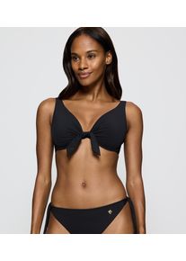 Triumph Damen Bügel-Bikini-Top "Summer Twist W", schwarz, elegant, Gr. 44, Obermaterial: 77% Polyamid, 23% Elasthan, Bikini-Oberteile, mit tiefem