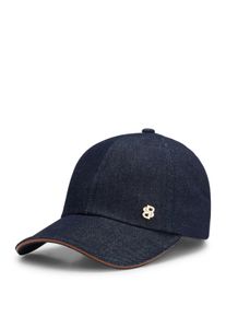 BOSS Damen Baseball Cap "Ari", blau, casual, unifarben, Denim/Jeans, Baumwolle, Caps, mit Double-B-Monogramm