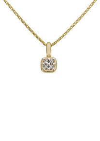 Firetti Damen Ketten-Anhänger "Schmuck Geschenk Gold 333 Halsschmuck Anhänger für Halskette", 0,06 ct P2 = erkennbare Einschlüsse, Gelbgold