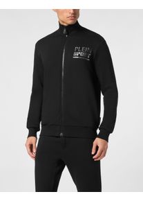 Plein Sport Herren Yoga-Sweatjacke "Tiger", schwarz, Gr. M, Obermaterial: 88% Baumwolle, 12% Polyester, Sweatjacken