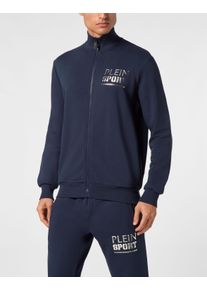 Plein Sport Herren Yoga-Sweatjacke "Tiger"14, dunkelblau, Gr. XXL, Obermaterial: 88% Baumwolle, 12% Polyester, Sweatjacken