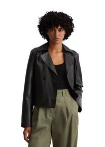 Marc O'Polo MARC O'POLO Damen Lederjacke "aus edlem Lammleder", schwarz, modisch, Gr. 38, unifarben, Obermaterial: 100% Leder (Lamm); Futter: 100% Baumwolle,