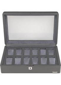 Windrose Damen Uhrenbox "Tempora, 804022.07", grau, Aufbewahrungsboxen, Aufbewahrung, Uhrenkasten, Ø max.40mm, Armbanduhr, Geschenkidee