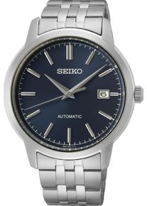 Seiko Herren Automatikuhr, silber, Armbanduhren, Armbanduhr, Herrenuhr, Datum, Edelstahlarmband