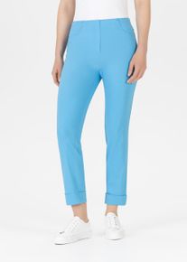 Stehmann Damen 3/4-Hose "Igor"blau,3703, casual, Gr. 42, Web, Obermaterial: 72% Viskose, 25% Polyamid, 3% Elasthan, Hosen, in Größen 32 bis 52, aus
