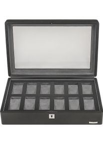 Windrose Damen Uhrenbox "Tempora, 804022.08", schwarz, Aufbewahrungsboxen, Aufbewahrung, Uhrenkasten, Ø max.40mm, Armbanduhr, Geschenkidee