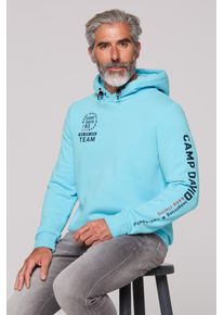 CAMP DAVID Herren Kapuzensweatshirt, blau, casual, Gr. 4XL, bedruckt, Material: 50% Baumwolle, 50% Polyester, Sweatshirts, mit weicher Innenseite