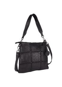 Harbour 2nd Damen Umhängetasche "Xanthe", grau, Rindsleder, Taschen, Henkeltasche, Schultertasche, Handtasche Damen