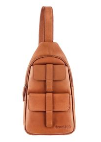 Damen Freizeittasche, GreenLand Nature, braun, Leder, Baumwolle, Taschen, Bodybag, Umhängetasche, Schultertasche