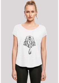 F4NT4STIC Damen T-Shirt "Harry Potter Dark Mark Crest", weiß, casual, Gr. XXL, Obermaterial: 100% Baumwolle, Shirts, Print