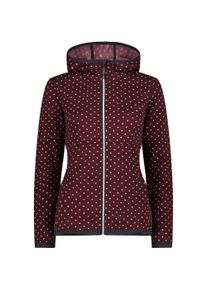 CMP Damen Strickfleecejacke "WOMAN JACKET FIX HOOD", rot, sportlich, Gr. 42, Strick, Fleece, Obermaterial: 100% Polyester, Jacken, wärmend