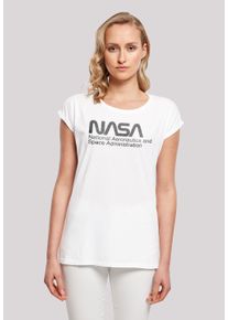 F4NT4STIC Damen T-Shirt "NASA Logo One Tone", weiß, casual, Gr. XXL, Obermaterial: 100% Baumwolle, Shirts, Print