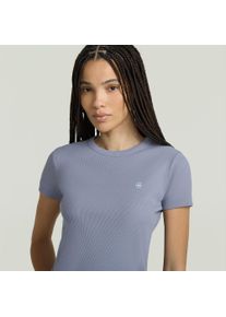 G-Star Raw G-STAR Damen T-Shirt "Rib Cap Sleeve"amann, casual, Gr. XXL, unifarben, Rippware, Obermaterial: 94% Baumwolle, 6% Elasthan, Shirts, aus Rippjersey