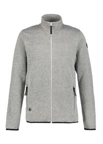 Icepeak Herren Strickfleecejacke "H STRICKFLEECEJACKE AGEN", grau, sportlich, Gr. S, Strick, Fleece, Obermaterial: 100% Polyester, Jacken, Wärmend &