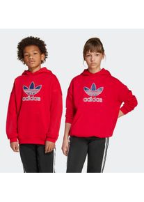 Kinder Kapuzensweatshirt "TREFOIL HOODIE", rot, sportlich, Gr. 158, adidas originals, Obermaterial: 70% Baumwolle, 30% Polyester, Sweatshirts