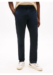 Tommy Hilfiger Herren Cargohose "DENTON LW TWILL CARGO", blau, casual, Gr. 33, Twill, Obermaterial: 100% Baumwolle, Hosen