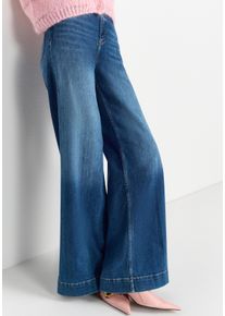 RICHROYAL Damen Weite Jeans "NOS MR SC F Blue", blau, casual, Gr. 26, Denim/Jeans, Obermaterial: 81% Baumwolle, 11% Lyocell, 6% Elastomultiester, 2%