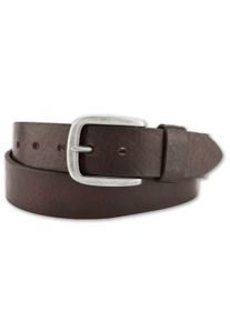 Bernd Götz BERND GÖTZ Damen Ledergürtel, braun, casual,modisch, Gr. 110, unifarben, Leder, Gürtel, mit silberfarbener Schließe
