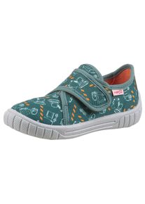 Superfit Kinder Hausschuh "BILL WMS: Mittel", Gr. 33, bunt, Baumwolle, casual, Schuhe, Klettschuh mit Klettverschluss, Größenschablone zum Download