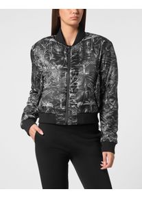 Plein Sport Damen Daunenjacke "Bomber", schwarz, Gr. XXL, Obermaterial: 100% Polyester; Futter: 100% Polyester; Füllung: 100% Polyester, Jacken