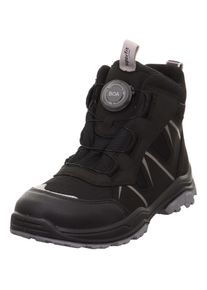Superfit Kinder Schnürboots "JUPITER WMS: Weit", Gr. 31, schwarz, Polyester, sportlich, Schuhe, Trekkingschuh mit Wechselfußbett, Größenschablone zum