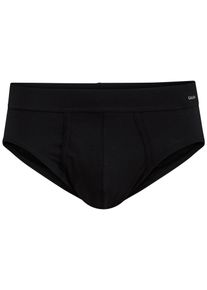Calida Herren Slip "Cotton Code", Gr. XXL, schwarz, Single Jersey, Obermaterial: 95% Baumwolle, 5% Elasthan, unifarben, Unterhosen, mit Elasthan