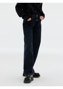 Mädchen 5-Pocket-Jeans "BARREL SALT&PEPPER GREY"salt pepper grau, casual, Gr. 4, Calvin Klein Jeans, unifarben, Denim/Jeans, Obermaterial: 100%