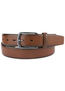 Bernd Götz BERND GÖTZ Damen Ledergürtel, braun, casual, Gr. 90, Ausstanzungen, unifarben mit Farbeinsatz, Leder, Gürtel, mit Punktprägung