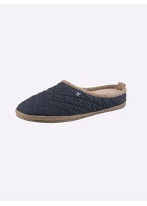 Herren Pantoffel, Gr. 41, blau, Polyester, Basic, Schuhe