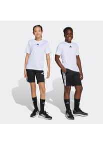 Kinder Trainingsanzug "J TR-ES 3S SET", schwarz-weiß, sportlich, Gr. 152, adidas Sportswear, Obermaterial: 100% Polyester, Sportanzüge