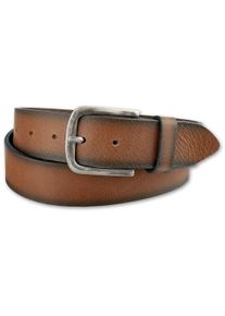 Bernd Götz BERND GÖTZ Damen Ledergürtel, braun, casual,modisch, Gr. 110, unifarben, Leder, Gürtel, mit silberfarbener Schließe