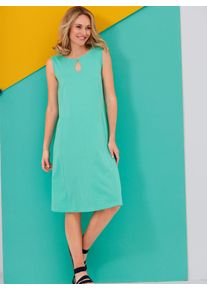 Classic Basics Damen Shirtkleid "Jersey-Kleid", blau, Gr. 46, unifarben, Jersey, Single Jersey, 100% Baumwolle, Kleider
