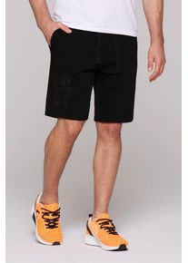CAMP DAVID Herren Sporthose, schwarz, casual, Gr. M, bedruckt, Material: 100% Baumwolle, Hosen, mit Gesäßtasche
