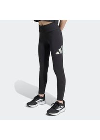 Kinder Leggings "JG GLAM LEG", schwarz, sportlich, Gr. 164, adidas Sportswear, Obermaterial: 93% Baumwolle, 7% Elasthan, Hosen