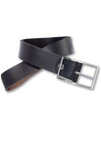 Silbergift Damen Ledergürtel, schwarz, klassisch,casual, Gr. 90, unifarben, Rindsleder, Gürtel, mit silberfarbener Schließe