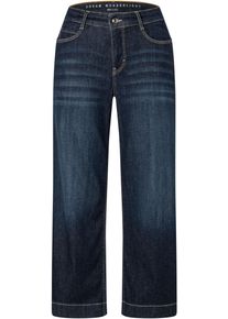MAC Damen Weite Jeans "DREAM culotte", blau, casual, Gr. 38, unifarben, Denim/Jeans, Obermaterial: 75% Baumwolle, 12% Modal, 9% Polyester, 4%