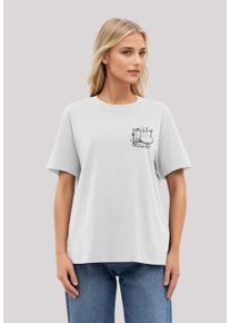F4NT4STIC Damen T-Shirt "Smiley Originals Punk Drippy Streetwear Graphic", weiß, casual, Gr. L, Obermaterial: 100% Baumwolle, Shirts, Premium Qualität