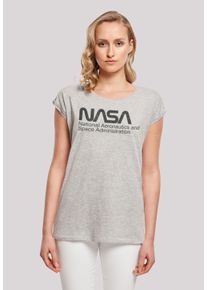 F4NT4STIC Damen T-Shirt "NASA Logo One Tone", grau, casual, Gr. XXXL, Obermaterial: 100% Baumwolle, Shirts, Print