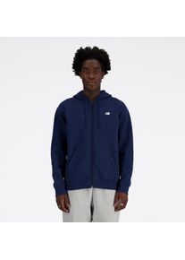 New Balance Herren Sweatjacke "Sport Essentials Logo French Terry Full Zip", blau, sportlich, Gr. XL, Obermaterial: 60% Baumwolle, 40% Polyester,
