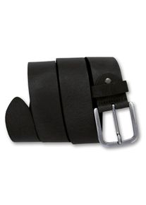 Bernd Götz BERND GÖTZ Damen Ledergürtel, schwarz, casual,modisch, Gr. 95, unifarben, Leder, Gürtel, mit silberfarbener Schließe