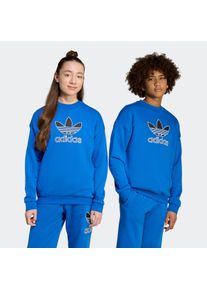 Kinder Sweatshirt "TREFOIL CREW", blau, sportlich, Gr. 158, adidas originals, Obermaterial: 70% Baumwolle, 30% Polyester, Sweatshirts